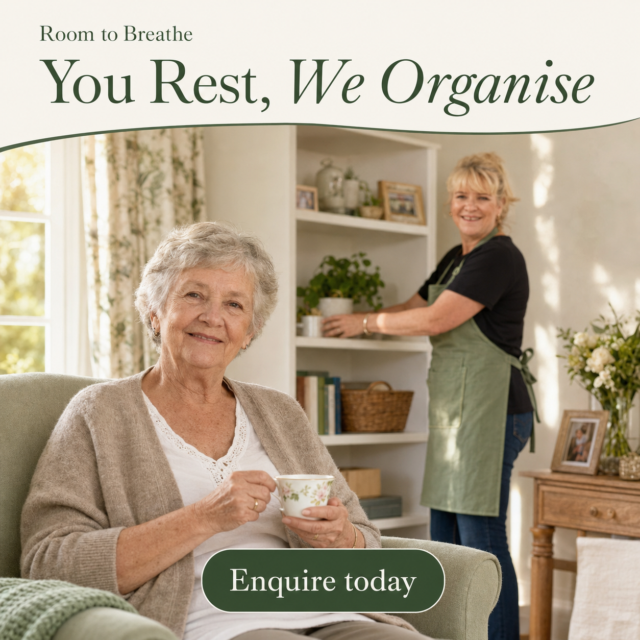 You rest, we organise ad